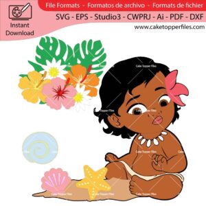 Cake-Topper-File-Baby-Moana-Cake-SVG-dxf-silhouette-cricut-scanncut