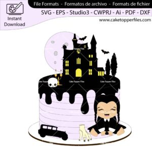 Cake-Topper-File-Baby-Wednesday-Addams-SVG-dxf-silhouette-cricut-scanncut