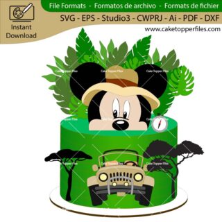 Cake-Topper-File-Mickey-Mouse-Safari-SVG-dxf-silhouette-cricut-scanncut