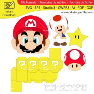 Cake-Topper-File-Super-Mario-Head-SVG-dxf-silhouette-cricut-scanncut