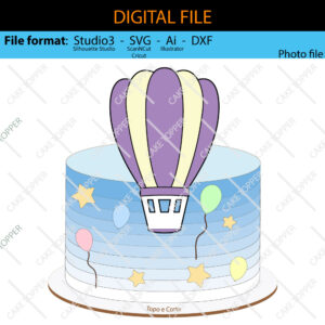 ARCHIVE Hot Air Balloon Cake Topper